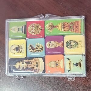 Vintage FABERGE Imperial Easter Egg Magnet 10-piece Set